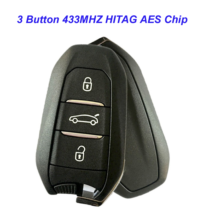 MK240007 Original 433 MHz 3 Buttons Smart Remote Key For P-eugeot 4008 ...