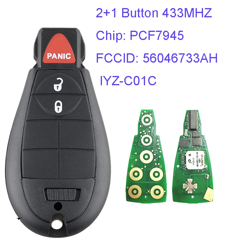 MK310022 2+1 Button 433MHZ Smart Remote Key for Jeep Grand Cherokee ...