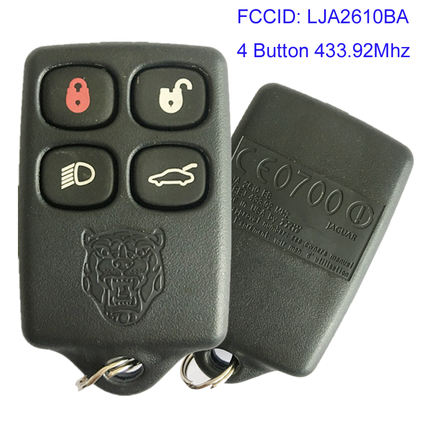MK500013 4 Button 433.92Mhz Keyless Remote Key for Jaguar XJ8 XK8