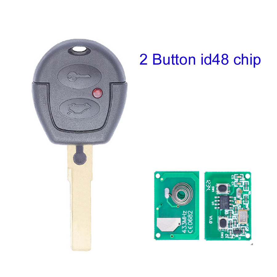 KEYECU Upgraded Flip Remote Key Fob – 2+1 Button 315MHZ 80Bit For Ford VW Style