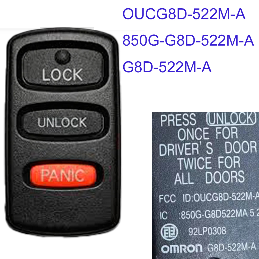 MK350030 3 Button 433Mhz PCF7952 ID46 Smart Key Fob for M 