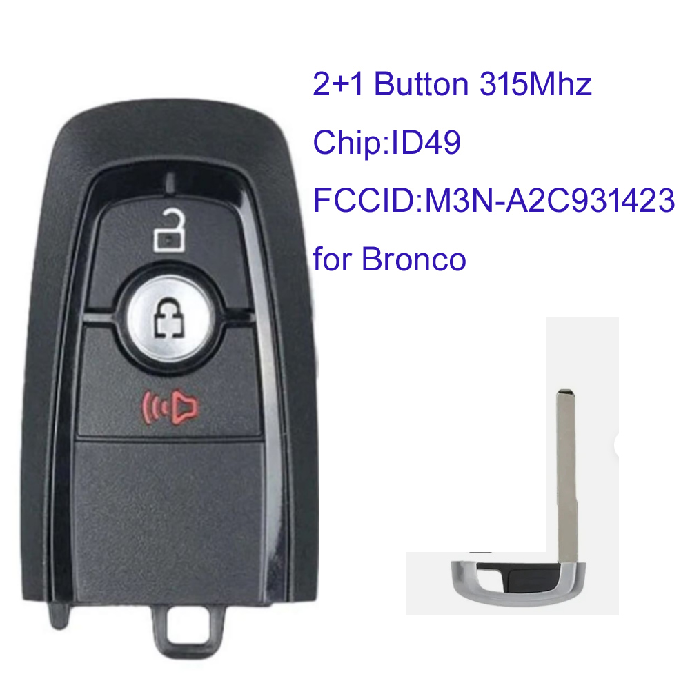 MK160055 902mhz 3+1 Button Flip Key for Ford F150 HITAG Pro Chip Remote ...